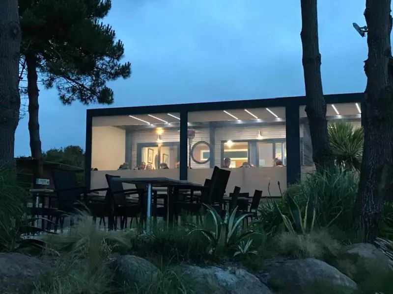 outdoor BBQ area