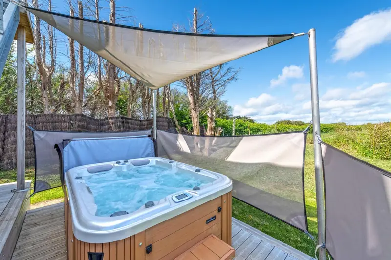 outdoor BBQ area